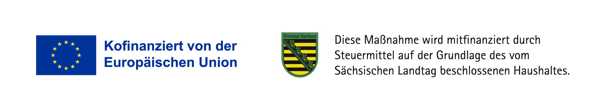 Kofinanziert von der Europäischen Union und mitfinanziert durch den Freistaat Sachsen